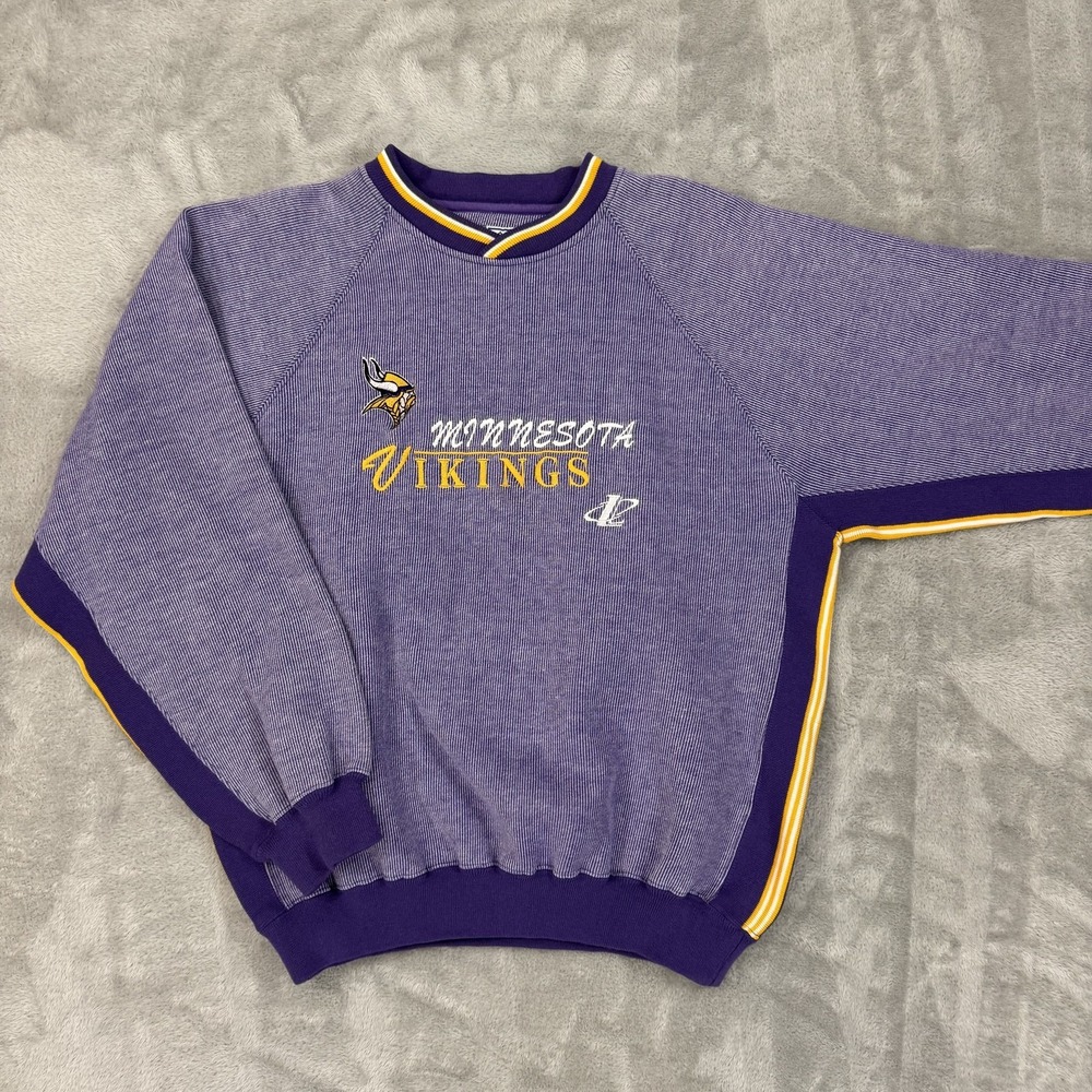 Vintage Minnesota Vikings Sweatshirt Mens Large NFL Pro Line‎ Logo Athletic 90s